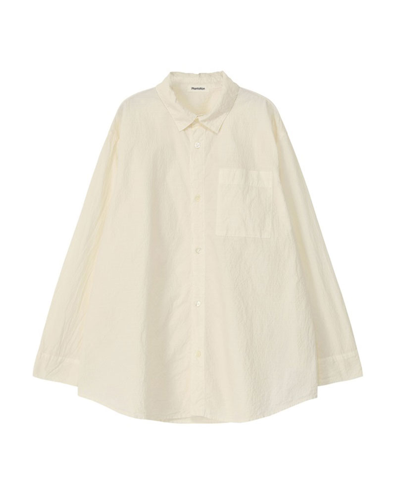 商品写真: シュリンクブロードファイン / シャツ (off white)