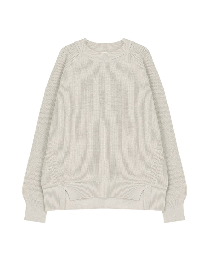 商品写真: ライトコットンリリー / ニットプルオーバー (beige)