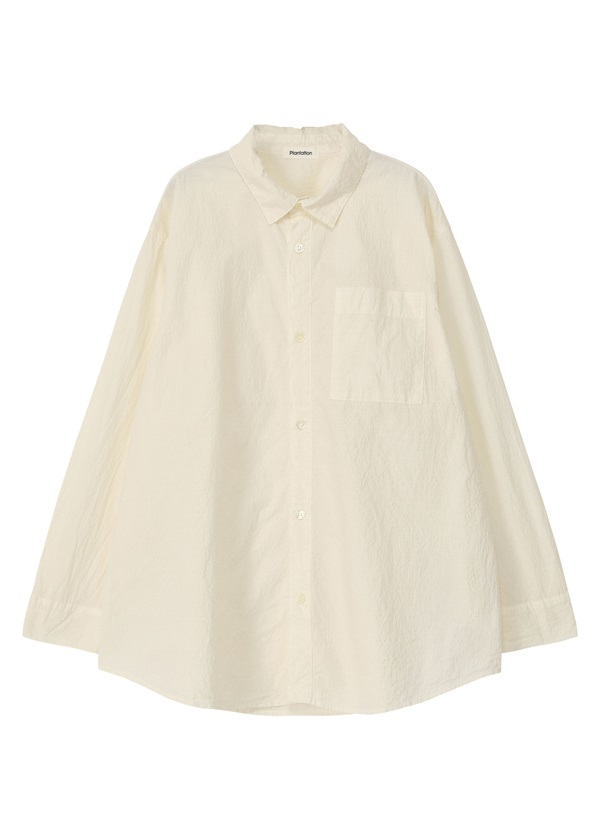 商品写真:シャツ/ シュリンクブロードファイン / off white