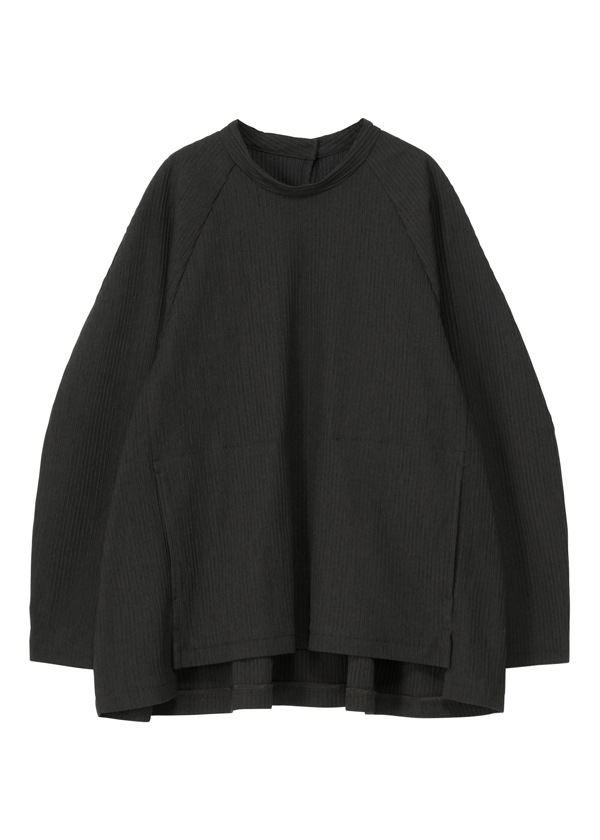 商品写真:プルオーバーブラウス/ルーフWAVE/black